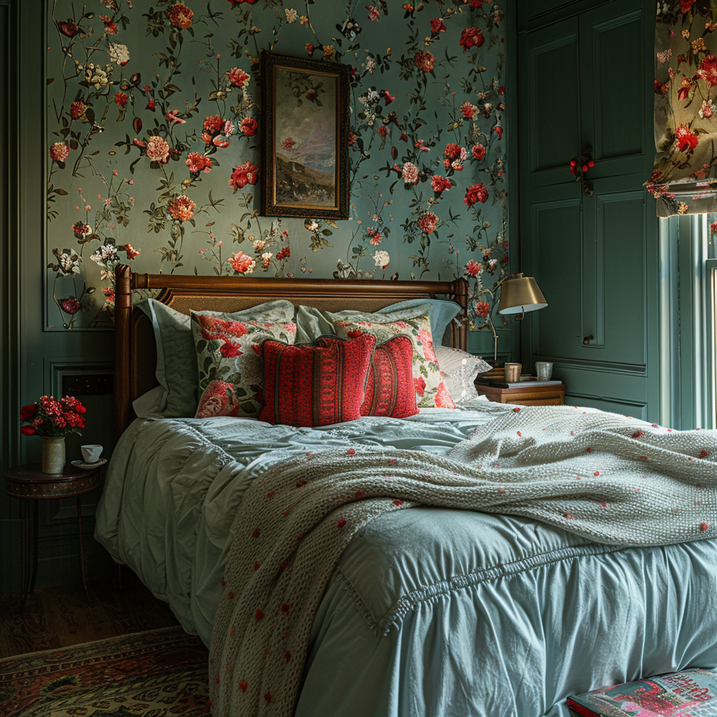 Revetement mural chambre a coucher papier peint