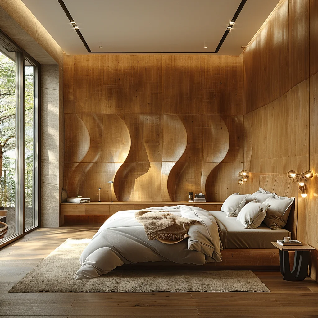 chambre a coucher en fibre de bois