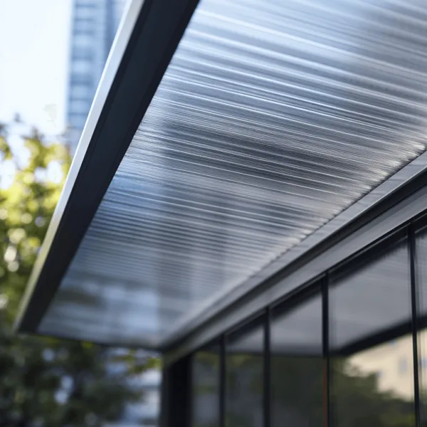 Auvent en polycarbonate