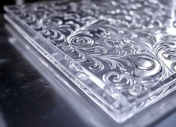 Plaques de polycarbonate à motifs en relief